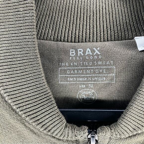 NWT BRAX Joshua The Knitted Sweater Organic Cotton Cardigan Olive Green Large - Picture 5 of 7